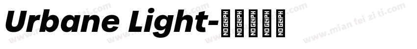 Urbane Light字体转换